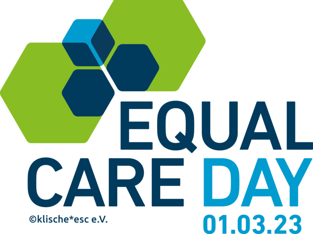 Equal Care Day Logo und Datum erster März zwanzigdreiundzwanzig